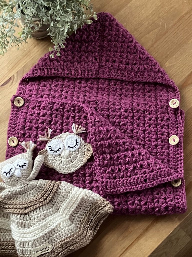 Doudous Faits Main couvertures et nids d'anges