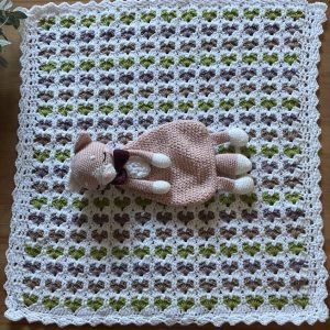 Couverture coeurs landau